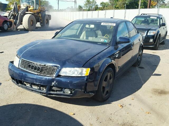 WAULC68E24A135260 - 2004 AUDI A4 1.8T QU BLUE photo 2