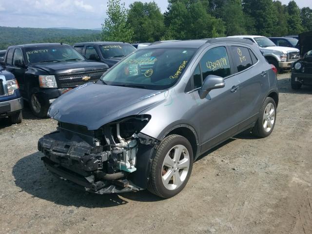 KL4CJESB3FB100428 - 2015 BUICK ENCORE GRAY photo 2