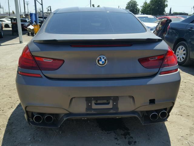 WBSLX9C56DD159911 - 2013 BMW M6 GRAY photo 9