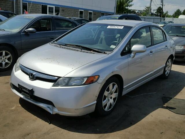 2HGFA16518H314555 - 2008 HONDA CIVIC SILVER photo 2