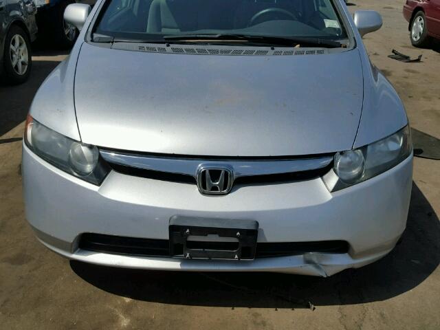 2HGFA16518H314555 - 2008 HONDA CIVIC SILVER photo 9