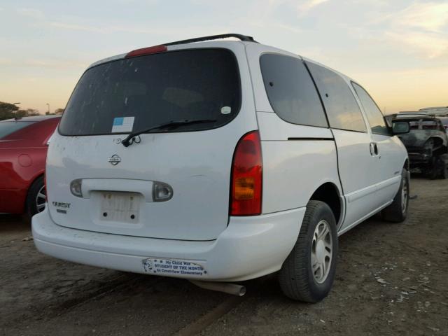 4N2XN11T8YD802506 - 2000 NISSAN QUEST SE WHITE photo 4