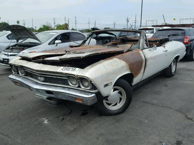 138678Z113293 - 1968 CHEVROLET MALIBU SS თეთრი ფოტო 2