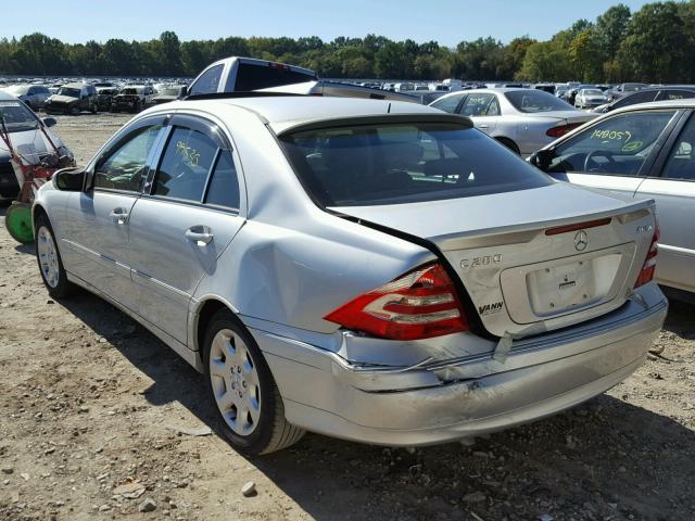 WDBRF92H26F809646 - 2006 MERCEDES-BENZ C GENERATI SILVER photo 3