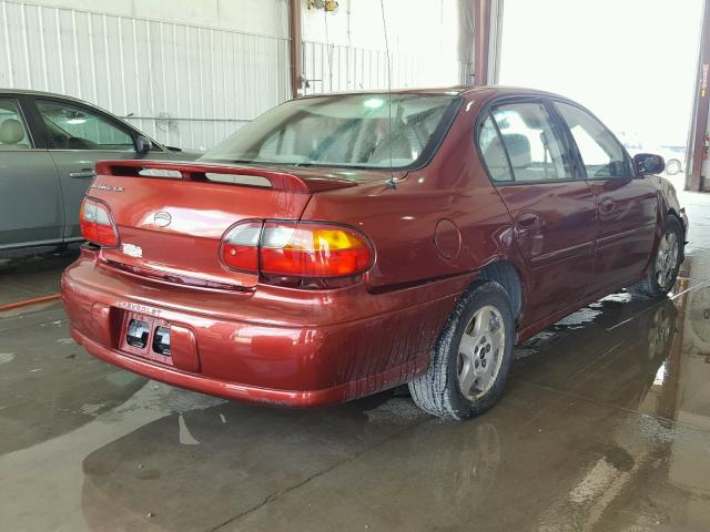 1G1NE52J93M587704 - 2003 CHEVROLET MALIBU LS მუქწითელი ფოტო 4