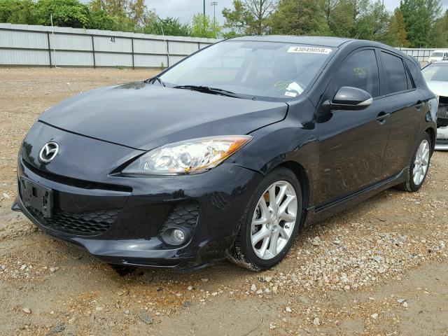 JM1BL1M59C1556947 - 2012 MAZDA 3 S BLACK photo 2