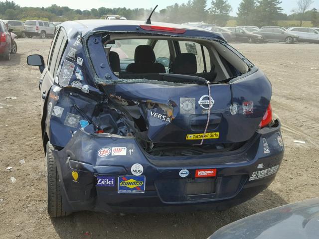 3N1BC1CP8CK276585 - 2012 NISSAN VERSA S 蓝色 照片 9