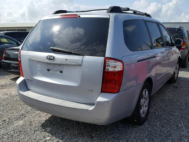 KNDMB233966073368 - 2006 KIA SEDONA EX SILVER photo 4