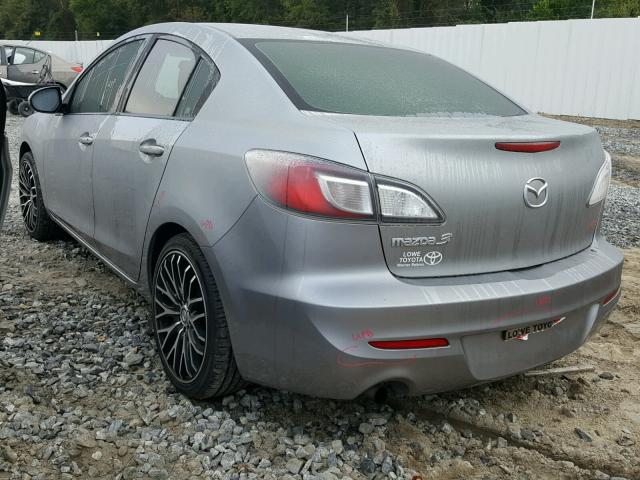 JM1BL1UF6C1636635 - 2012 MAZDA 3 I SILVER photo 3