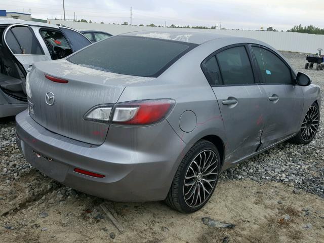 JM1BL1UF6C1636635 - 2012 MAZDA 3 I SILVER photo 4