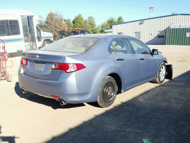 JH4CU266X9C009033 - 2009 ACURA TSX BLUE photo 4