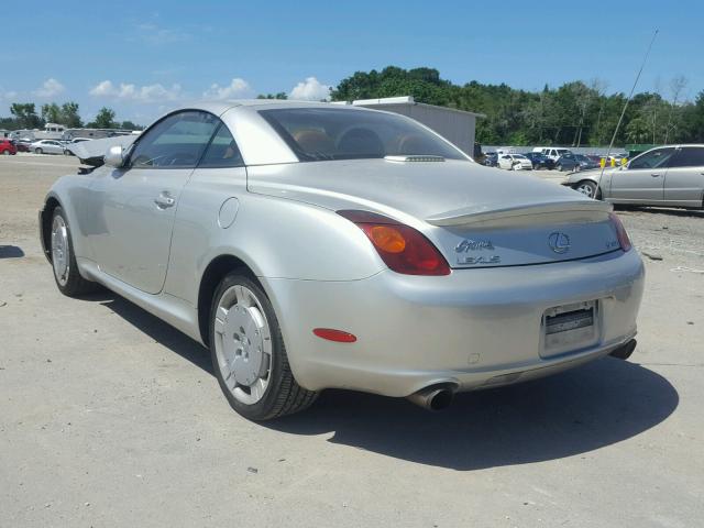 JTHFN48Y630044181 - 2003 LEXUS SC 430 SILVER photo 3