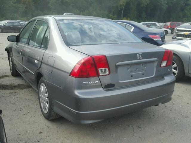 2HGES16545H623845 - 2005 HONDA CIVIC SILVER photo 3