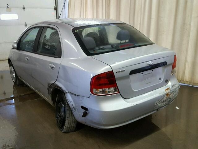 KL1TD56666B592101 - 2006 CHEVROLET AVEO BASE Күміс фото 3
