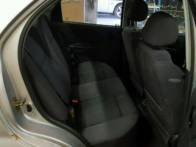 KL1TD56666B592101 - 2006 CHEVROLET AVEO BASE Күміс фото 6