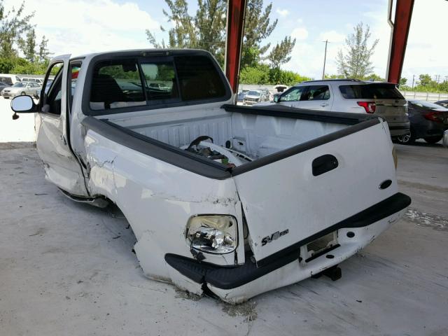 2FTZF07391CA87851 - 2001 FORD F150 SVT L WHITE photo 3