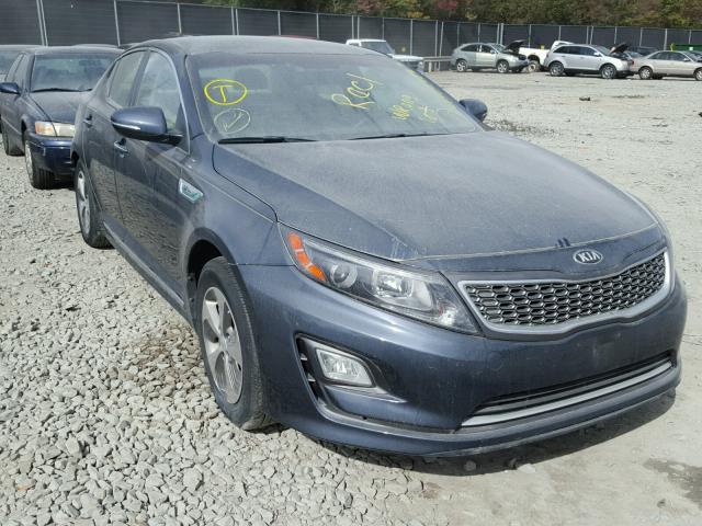 KNAGM4AD3F5077305 - 2015 KIA OPTIMA HYB BLUE photo 1