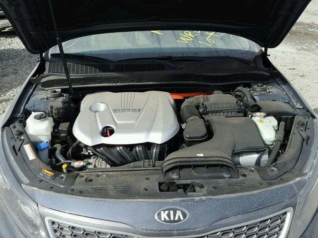 KNAGM4AD3F5077305 - 2015 KIA OPTIMA HYB BLUE photo 7