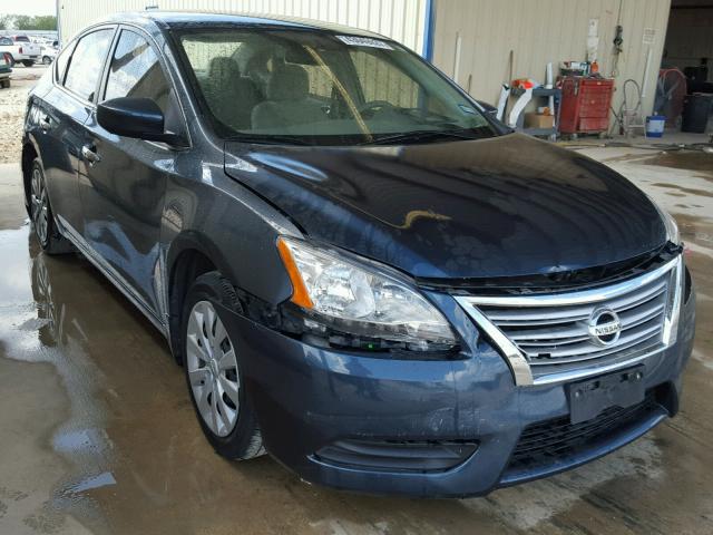 3N1AB7AP4DL564278 - 2013 NISSAN SENTRA S BLUE photo 1