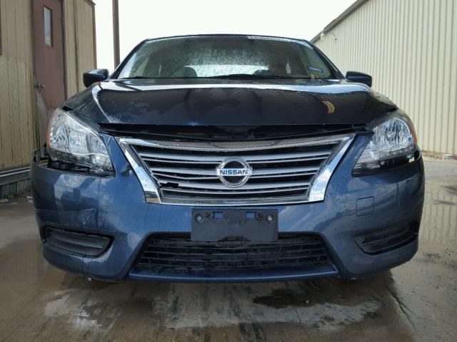 3N1AB7AP4DL564278 - 2013 NISSAN SENTRA S BLUE photo 9