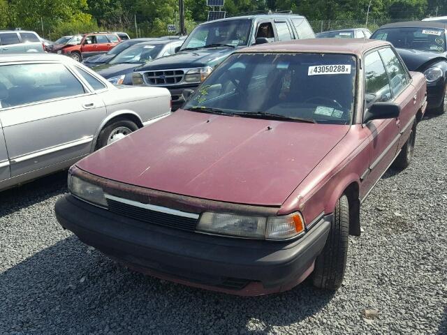 4T1SV21E7MU450237 - 1991 TOYOTA CAMRY DLX RED photo 2