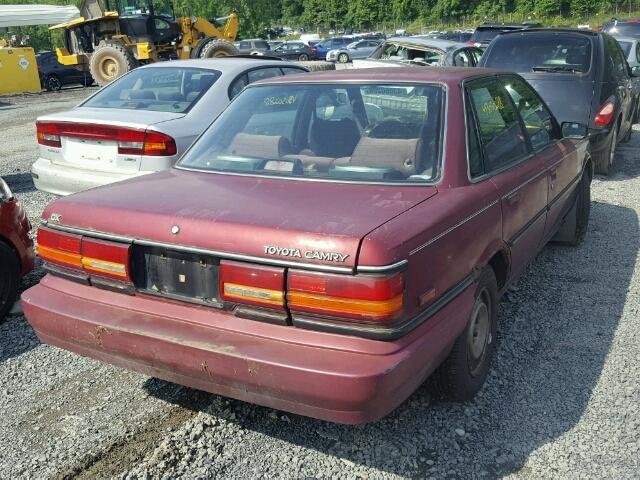 4T1SV21E7MU450237 - 1991 TOYOTA CAMRY DLX RED photo 4