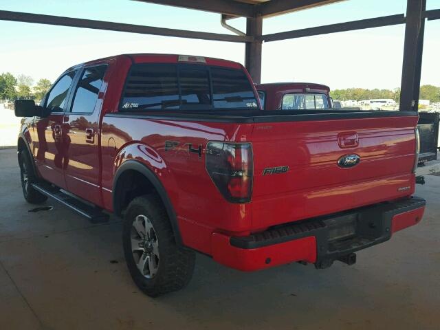 1FTFW1EFXBKD16394 - 2011 FORD F150 SUPER RED photo 3
