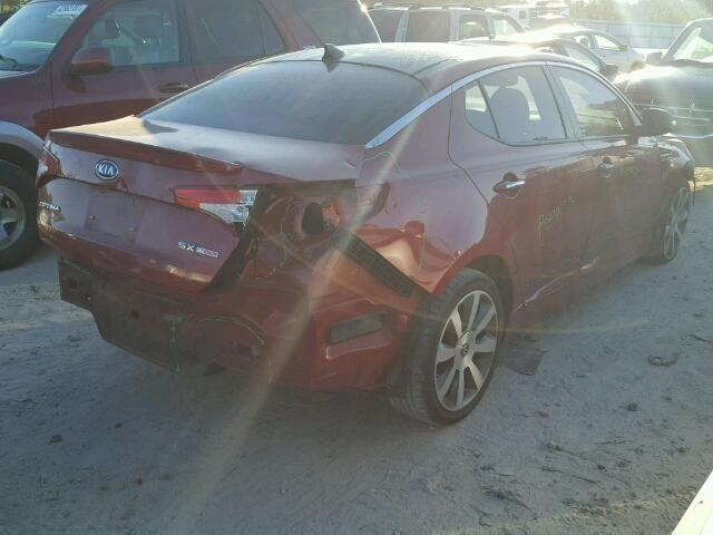 5XXGR4A6XCG024873 - 2012 KIA OPTIMA SX RED photo 4