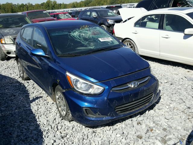 KMHCT5AE0FU213698 - 2015 HYUNDAI ACCENT GS BLUE photo 1