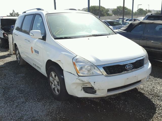 KNDMG4C78C6456889 - 2012 KIA SEDONA LX WHITE photo 1