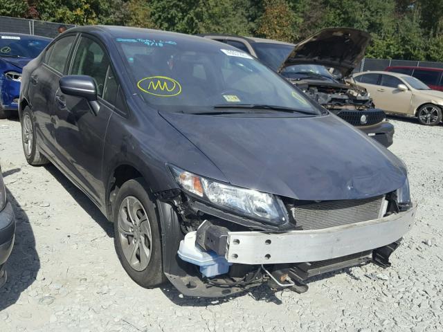 19XFB2F51EE231569 - 2014 HONDA CIVIC LX GRAY photo 1