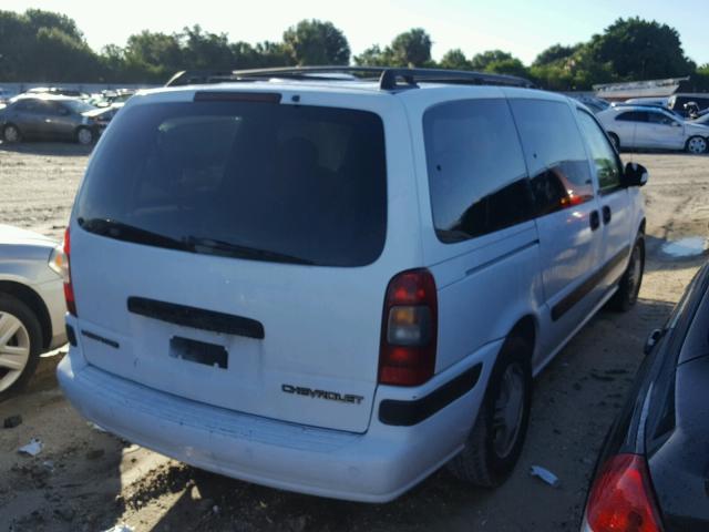 1GNDX03E22D217086 - 2002 CHEVROLET VENTURE WHITE photo 4