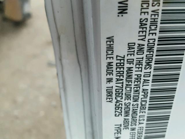 ZFBERFAT7G6C45625 - 2016 RAM PROMASTER 白色 照片 10