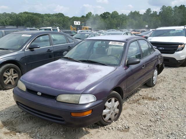 1Y1SK5268SZ097105 - 1995 GEO PRIZM BASE იასამნისფერი ფოტო 2