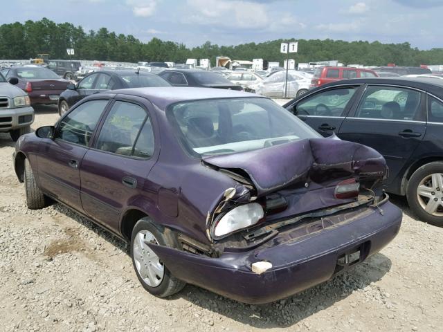 1Y1SK5268SZ097105 - 1995 GEO PRIZM BASE იასამნისფერი ფოტო 3