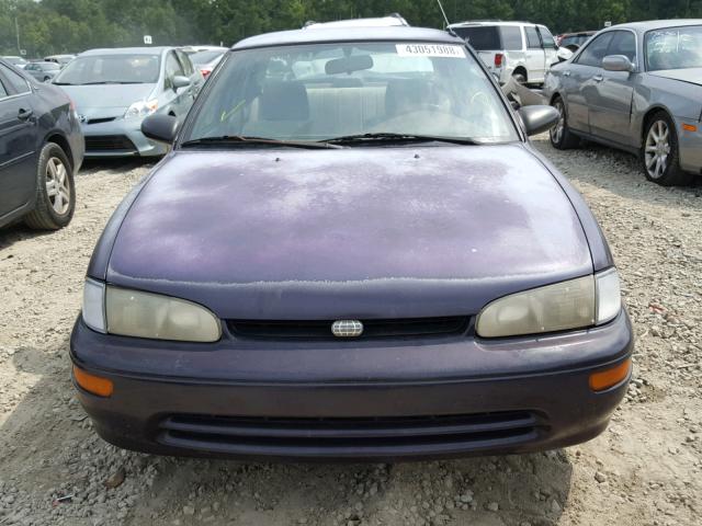 1Y1SK5268SZ097105 - 1995 GEO PRIZM BASE იასამნისფერი ფოტო 9