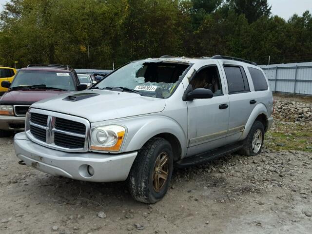 1D4HB48N44F217500 - 2004 DODGE DURANGO SL SILVER photo 2