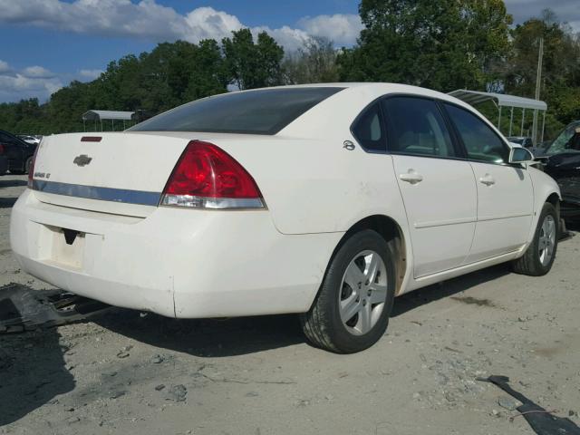 2G1WT55K069370378 - 2006 CHEVROLET IMPALA LT WHITE photo 4