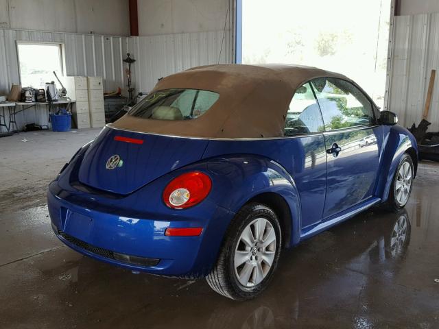 3VWPG31Y08M418354 - 2008 VOLKSWAGEN NEW BEETLE ლურჯი ფოტო 4