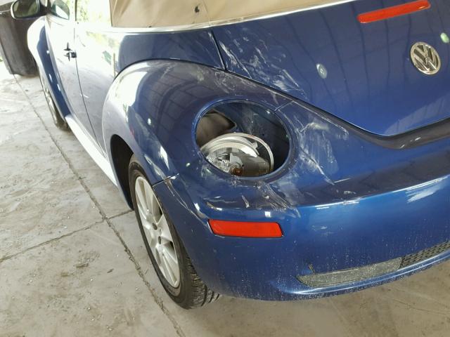 3VWPG31Y08M418354 - 2008 VOLKSWAGEN NEW BEETLE ლურჯი ფოტო 9