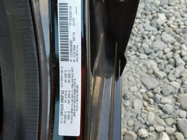 1C3CCBBB0DN603221 - 2013 CHRYSLER 200 TOURIN BLACK photo 10