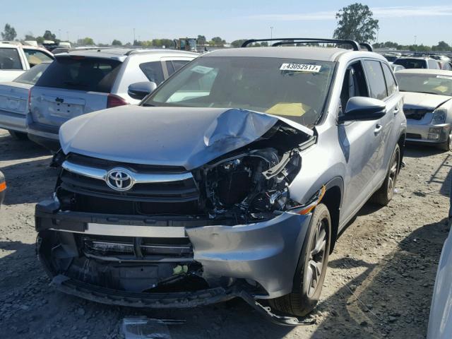 5TDBKRFHXGS355575 - 2016 TOYOTA HIGHLANDER SILVER photo 2