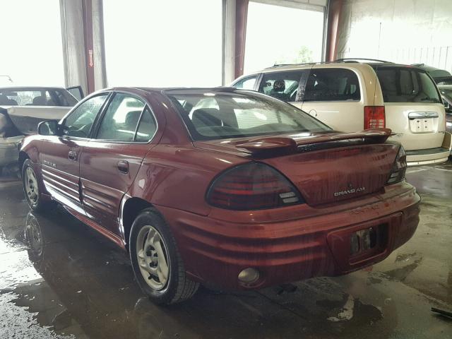 1G2NE52T4YM722317 - 2000 PONTIAC GRAND AM S Tünd qırmızı foto 3