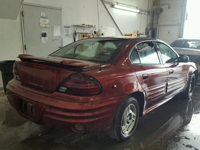 1G2NE52T4YM722317 - 2000 PONTIAC GRAND AM S Tünd qırmızı foto 4