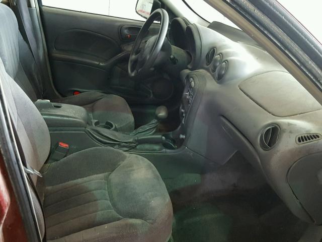 1G2NE52T4YM722317 - 2000 PONTIAC GRAND AM S Tünd qırmızı foto 5