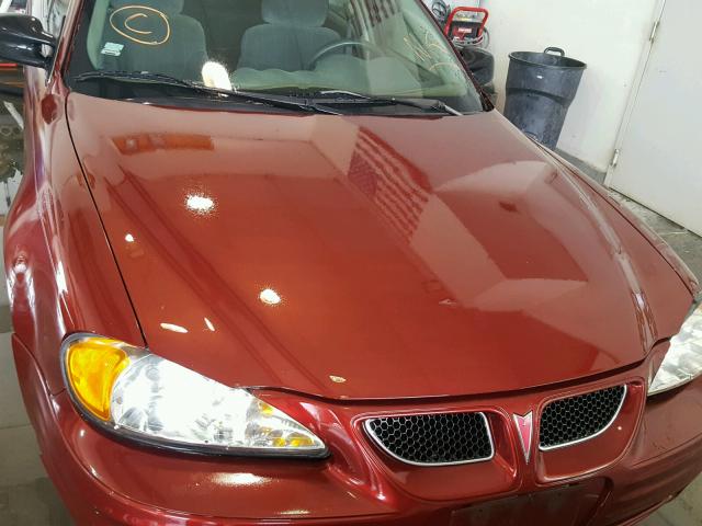 1G2NE52T4YM722317 - 2000 PONTIAC GRAND AM S Tünd qırmızı foto 9