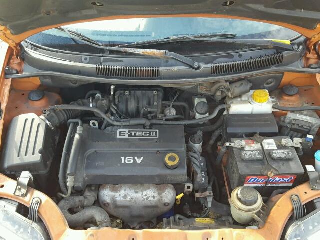 KL1TD66687B777354 - 2007 CHEVROLET AVEO BASE 橙色 照片 7