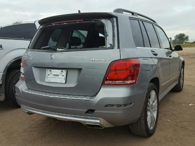 WDCGG8JB4EG180939 - 2014 MERCEDES-BENZ GLK 350 4M GRAY photo 4