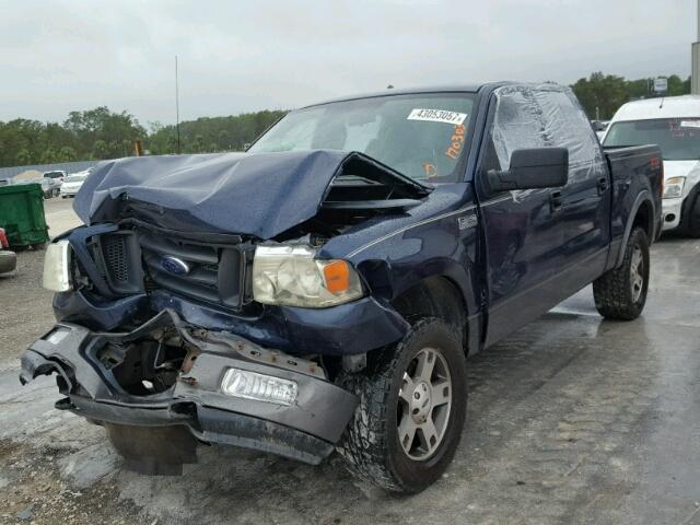 1FTPW14524KB60169 - 2004 FORD F150 SUPER BLUE photo 2