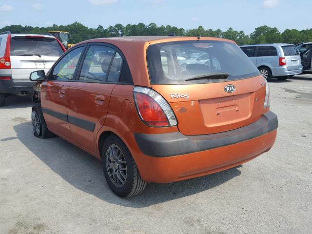 KNADE243796438301 - 2009 KIA RIO 5 SX ORANGE photo 3